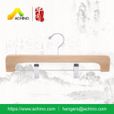 Natural Wooden Trouser Hangers with Swivel Hook