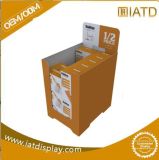 Cardboard Floor Display with Cmyk Printing, Customized Display Stand, Floor Standing Display Unit