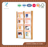 3 Tiered Wall Mounted Wood Literature Holder