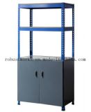 Metal Rack Storage Shelf with Cabinet (9045C-1)