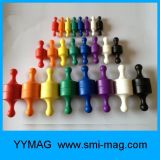 Plastic Colorful Office Memo Magnets/Magnetic Push Pin