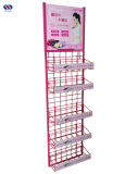 China Manufacturer Pink Iron Display Rack for Sanitary Towel