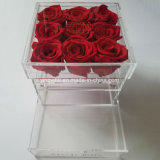 Factory Direct Sale Acrylic Flower Box with Drawer