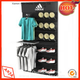 Clothing Store Wall Display Racks with Shoe Holder for Shop
