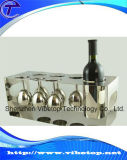 Metal Single Wine Bottle Glass Cup Holder Vbt-W010