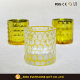 LED Texture Glass Candle Holder