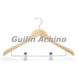 Eco Friendly Bamboo Hanger with Clips (BCH110)
