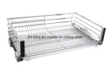 Stainless Steel Cupboard Basket Enduring 500000times Push and Pull