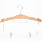 Wooden Underwear Lingerie Hanger with Clips