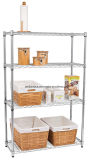 Factory Price 4-Tier 250lbs Chrome Wire Shelving for Home Storage, Hot Sale in The Us Market