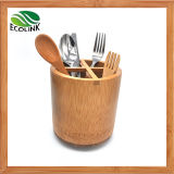 Rotatable Bamboo Utensil Holder /Bamboo Kitchen Utensil Organizer