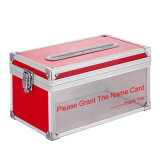 Desktop Business Name Card Collection Storage Box with Glass Window