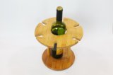 Bamboo Made Bamboo Wine Holder with 6 Wine Glass Rack