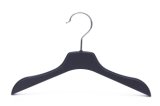 New Style Cheap Black Men Plastic Clothes and Shirt Hanger for Display