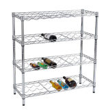 SGS Approval 4 Layers Wine Rack Shelving