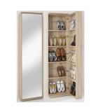 Portable Mirror 5 Tiers Shoe Cabinet Shoe Rack