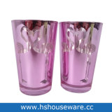 Flamingo Deisgn Pink Glass Candle Holder