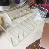 Luxury Makeup Palette Organizer Acrylic Cosmetic Dividers Holder with Compartment