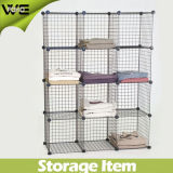 DIY Mesh Storage Shelves Box Cabinet with Wire Metal Material 4mm and 2mm Thickness 3 Cubes/4 Cubes/5 Cubes/6cubes/12cubes