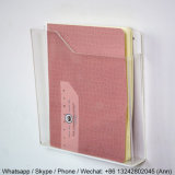 Acrylic Bookshelf/Plastic Acrylic Book Rack/Plexiglass Brochure Holder