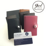 1. Pop up Leather Money Clip Wallet with Card Case for Men