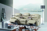 Living Room Cinema Furniture 3 Seater with Conlose Cup Holder
