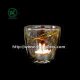 Color Glass Candle Cup by SGS, BV (8*8*8)
