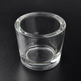Transparent Votive Glass Candle Holder with Thick Wall