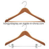 Solid Wood Coat Hanger with Trouser Press