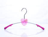 Cute Metal Hanger with Pink Plastic Paded for Kids