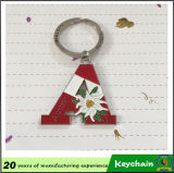 Letter a Designed Keychain and Other Letters Keychain Custom
