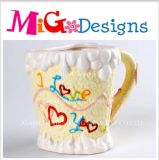 OEM I Love U Gift Ceramic Icecream Cupcake Canister
