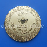 Gold Marry Anniversary Gift Cup Coaster
