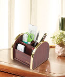 Premium All Purpose Wooden Storage Holder with Removable Plate Base