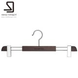High Quality Wooden Mens Pants Hangers with Clips