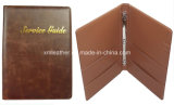 PU Leather Hotel Service Guide Folder with Ring Binder