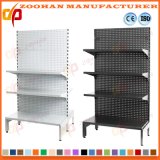 Single Sided Perforated Store Display Fixtures Supermarket Wall Rack (Zhs354)