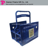 Foldable Plastic PP Beer Bottle Carrier with Stainless Steel Opener