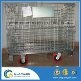 Mesh Wire Steel Pallet Storage Racks with Casters