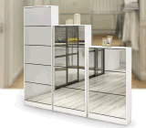 Morden Shoe Cabinet with Mirror