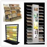 New Design Stone Showroom Custom Color Table Top Black Acrylic 30 Pieces Stone Tile Display Case