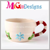 Snow Christmas Theme Cup Ceramic Handle Cute Gift Mugs