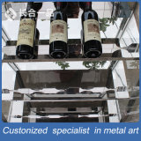 Customized Stainless Steel Wine Rack with Tempered Glasses