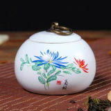 Porcelain Tea Jar Gift Candy Jar China Pattern Tea Jar