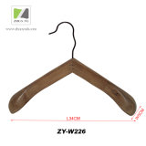 Costom Ashtree Wooden Cloth Hanger with Special Black Hook