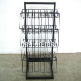 Folding Retail Metal Wire Candy Display Rack with Sign Holder
