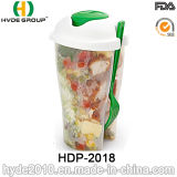 High Quality Plastic Salad Cup with Dressing Cup (HDP-2018)