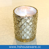 Golden Glass Candle Holders