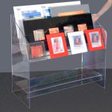 Acrylic Display Stand/Acrylic Display Shelf for Book, Magazine (MDR-046)