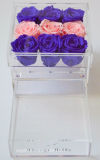 Factory Wholesale Acrylic Flower Box with Drawer 9 Holes